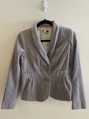 J. Crew Velvet Peplum Eden Blazer